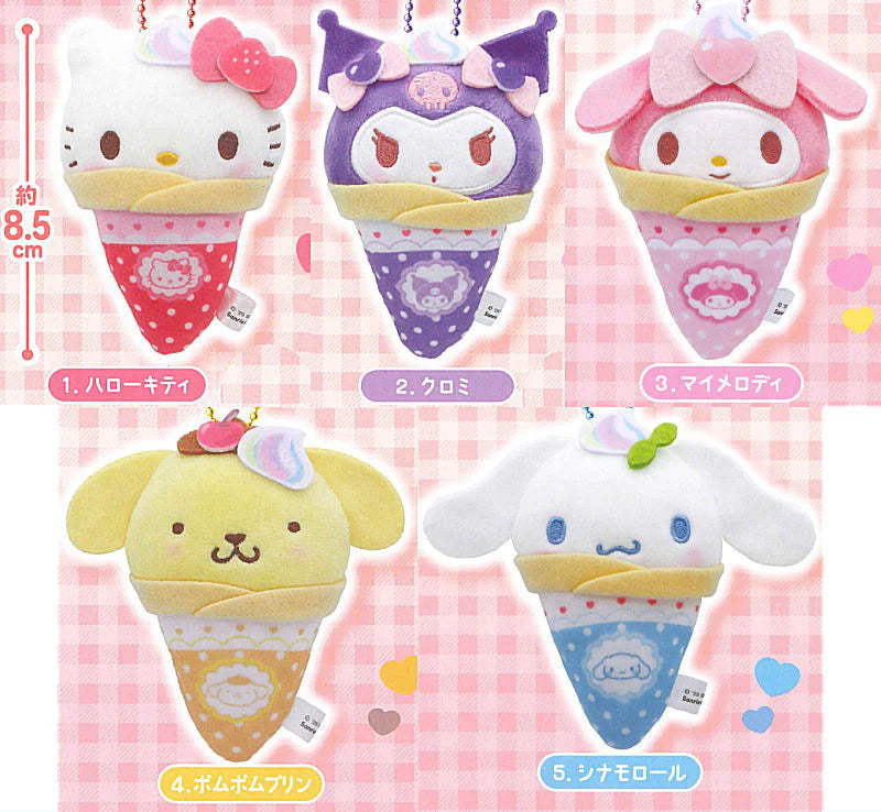 Gacha Gacha Capsule Toy | Sanrio Characters Crepe Swaddle Mascot (5 Types)