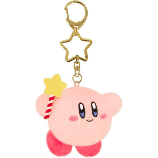 Kirby of the Stars Japan | Kirby Mini Mofu Mascot Keychain - Kirby Star Rod