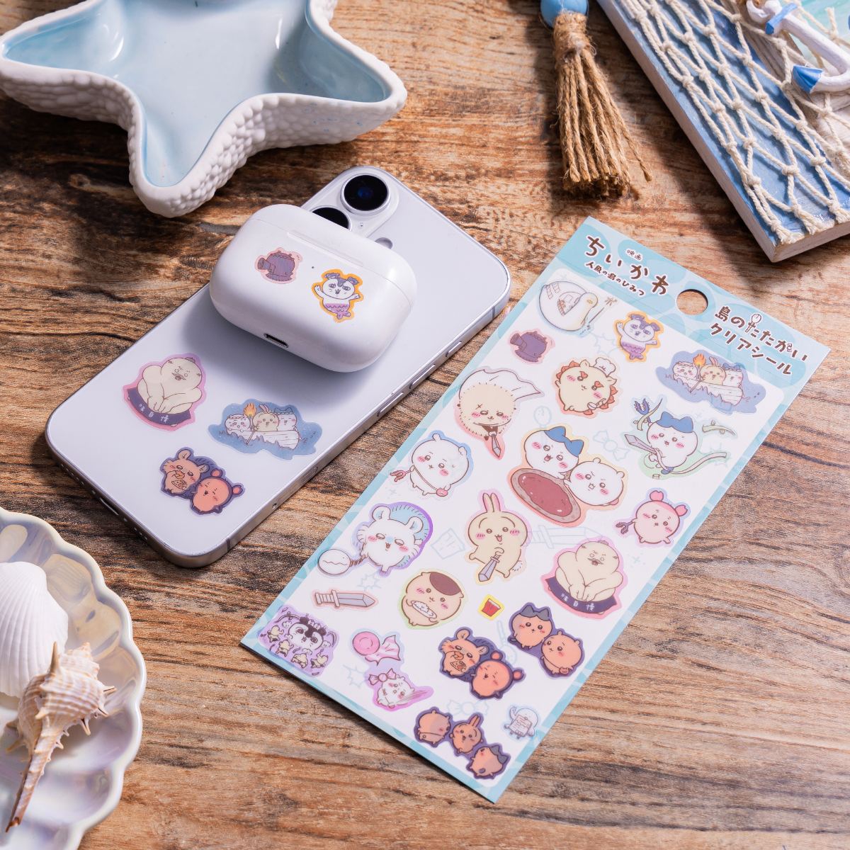 Chiikawa | Chiikawa Movie "Chiikawa" Island Battle Clear Stickers