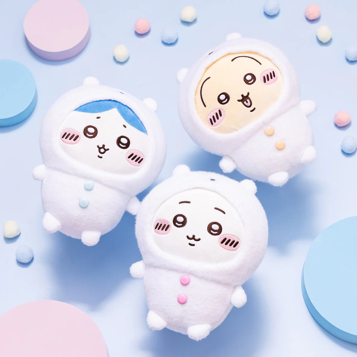 Nagano | Nagano Characters Wearing a Nagano Bear Hood Plush Toy S - 01 Chiikawa