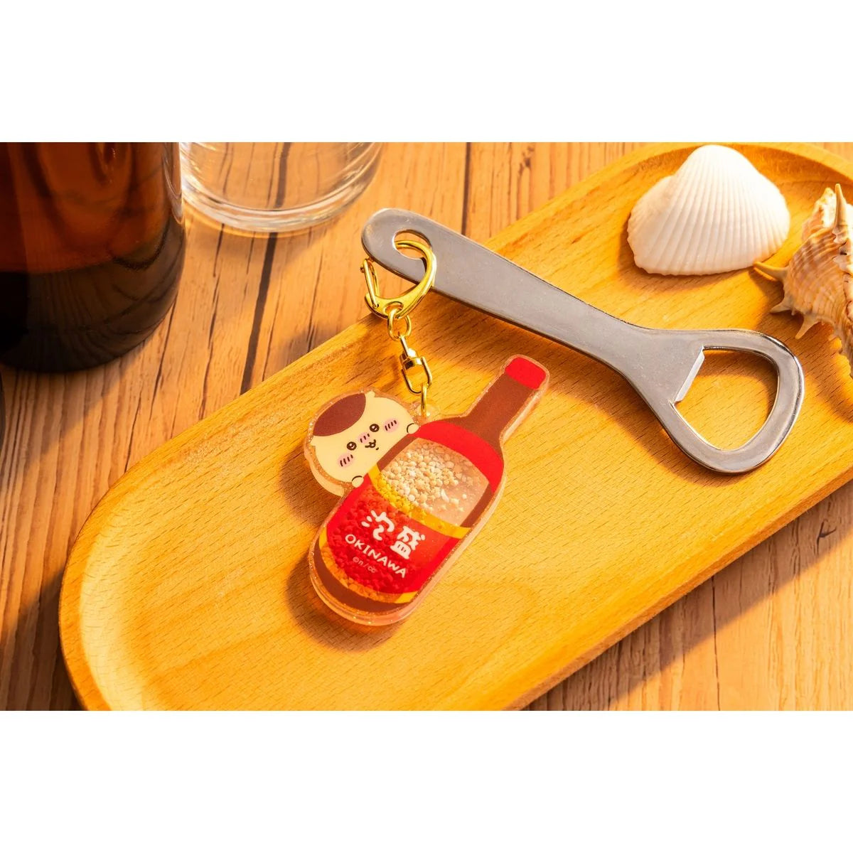 Chiikawa | Chiikawa Shisa's Souvenir Shaka Shaka Keychain - 05 Kuri-Manju