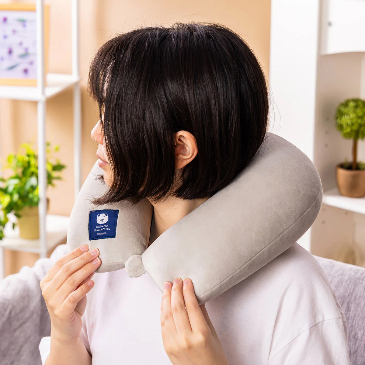 Nagano | Nagano Characters 2way Neck Pillow (Nagano Bear)