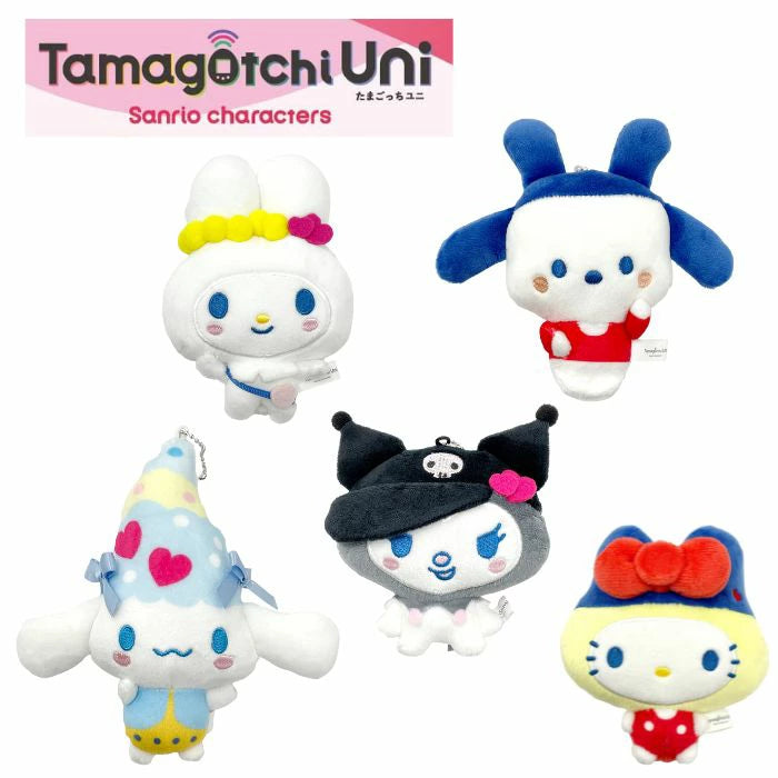 Tamagotchi Uni x Sanrio Characters Plush Keychain