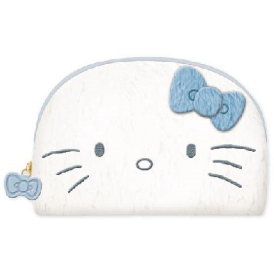 Sanrio | Hello Kitty Lizy Blue Round Accessory Pouch - White