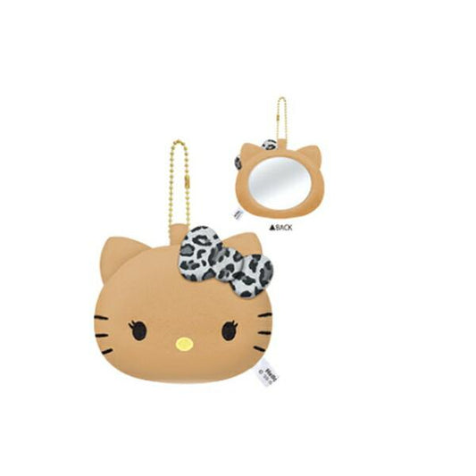Sanrio | Sanrio Characters Sunburn Tanning Series Plush Mirror - Hello Kitty Leopard
