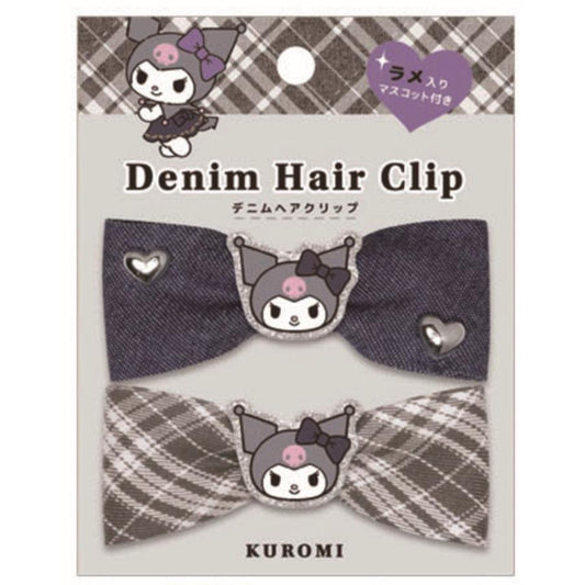 Sanrio | Sanrio Characters Denim Series Hair Clip - Kuromi