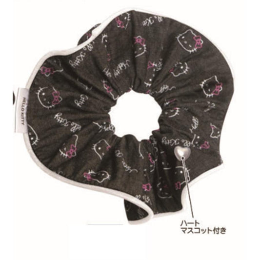 Sanrio | Sanrio Characters Denim Series Elastic Scrunchie - Hello Kitty Black