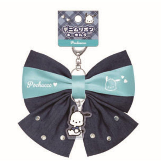 Sanrio | Sanrio Characters Denim Series Ribbon Keychain - Pochacco