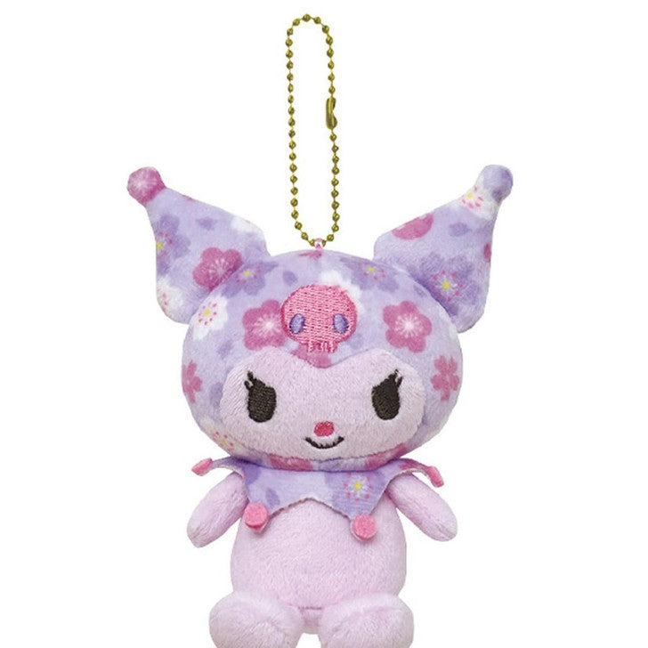 Sanrio K Company | Cherry Blossoms Mascot with Ball Chain - Kuromi