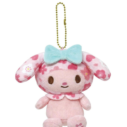 Sanrio K Company | Cherry Blossoms Mascot with Ball Chain - My Melody