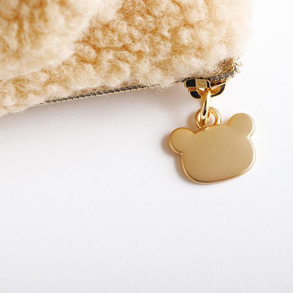 San-X | Rilakkuma BASIC RILAKKUMA Fluffy Flat Pouch - Korilakkuma CA77302