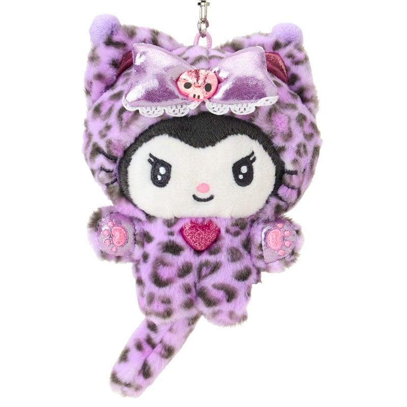 Sanrio | Sanrio Leopard Gal Cat Design Series Mascot Plush Keychain - Kuromi