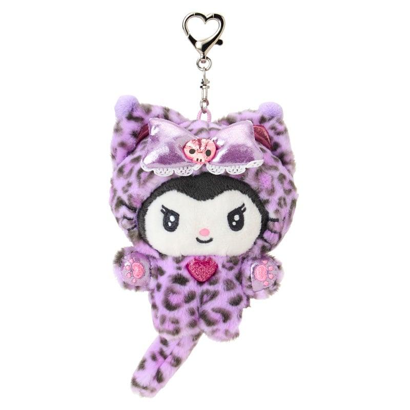 Sanrio | Sanrio Leopard Gal Cat Design Series Mascot Plush Keychain - Kuromi
