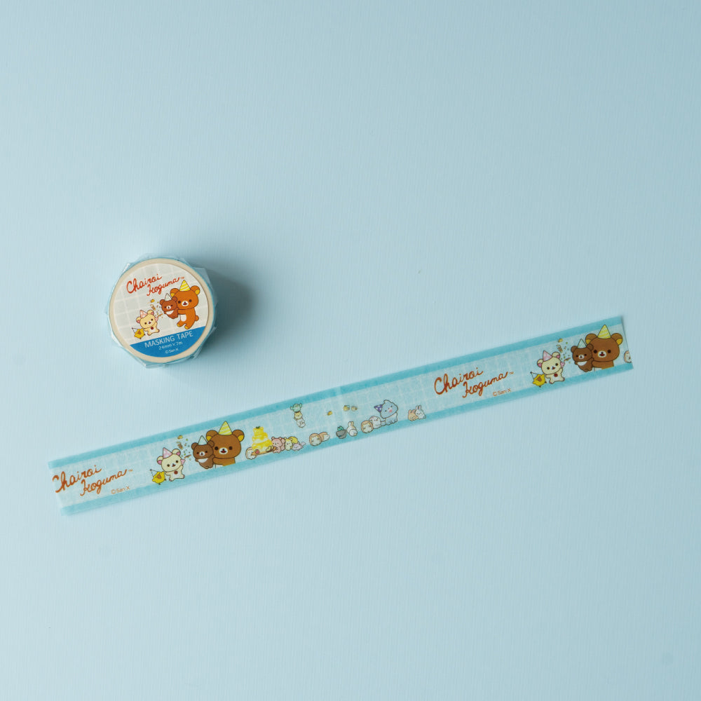 San-X | Chairoikoguma 10th Anniversary Masing Tape