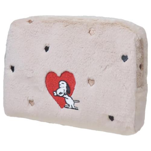 Peanuts | Snoopy Embroidered Pattern Cosmetic Pouch Box Pouch