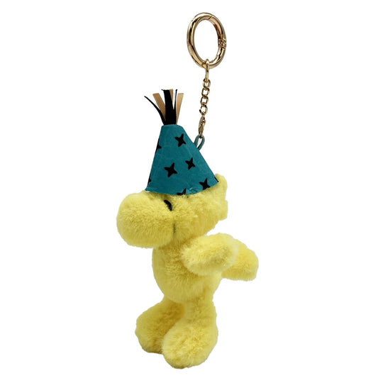 PEANUTS | Snoopy 75th PEANUTS Party Hat Plush Keychain - Woodstock 214157-25
