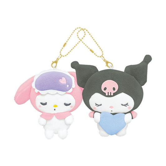 Sanrio | Sanrio Characters Munyatto Niko Nui Magnet Mascot Keychain - My Melody & Kuromi