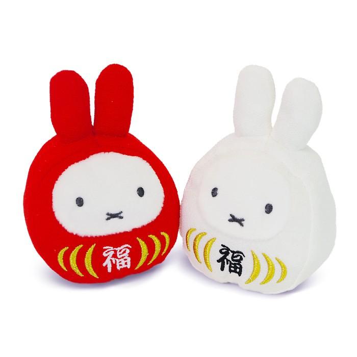 Miffy | Miffy Lucky Daruma Red and White Set Plush Toy
