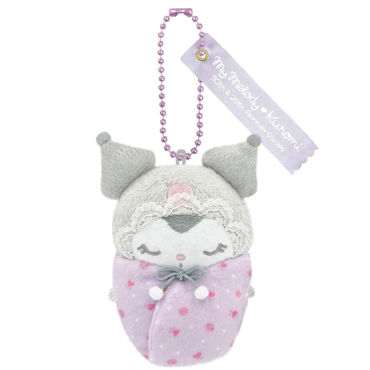 Sanrio | My Melody 🤍 Kuromi 50th & 20th Anniversary Swaddle Mascot - Kuromi