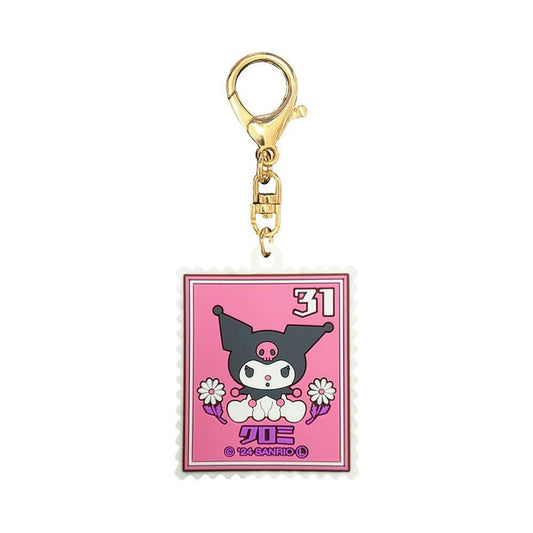 Sanrio | Sanrio Characters Retro Stamp Rubber Keychain - Kuromi