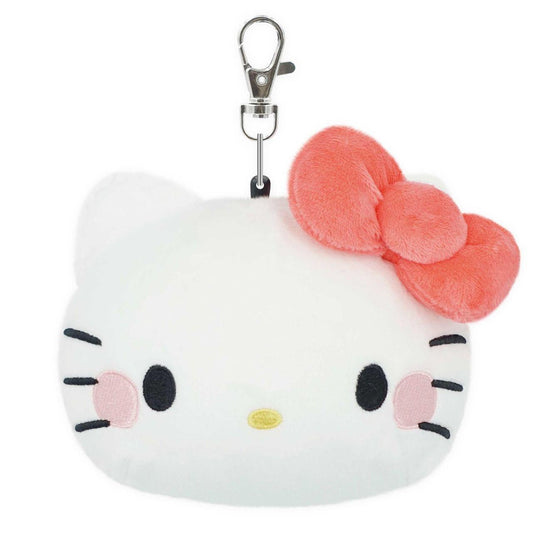 Sanrio | Face Pass Case Coin Case with Reel - Hello Kitty