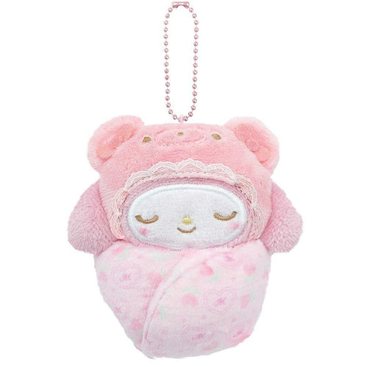 Sanrio | Sanrio Characters Baby Version | Swaddle Baby Latte Bear Mascot - My Melody