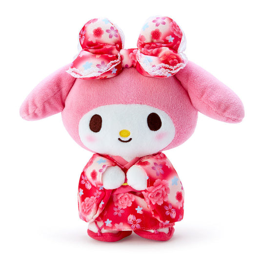 Sanrio | Sakura Graduation Kimono Design Plush Toy - My Melody
