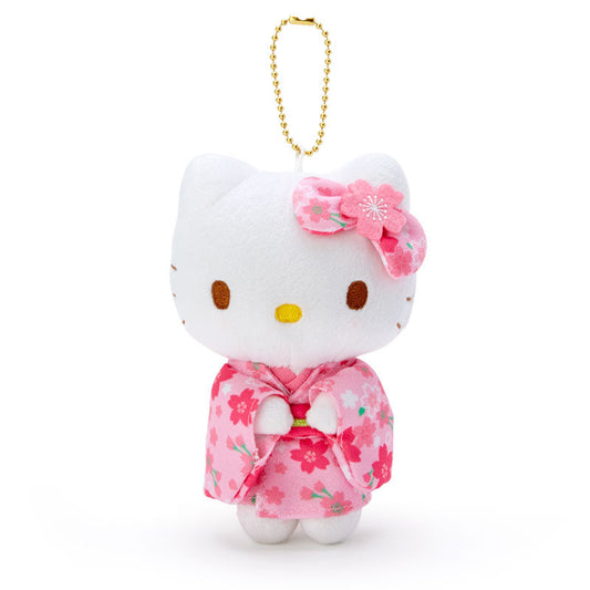 Sanrio | Sakura Kimono Design Plush Keychain - Hello Kitty (Pink)