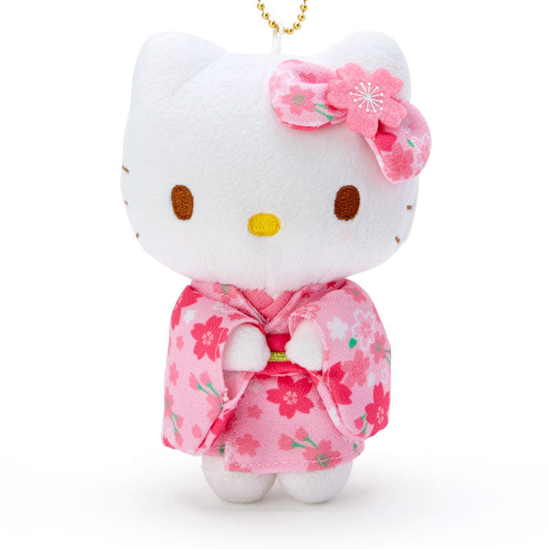 Sanrio | Sakura Kimono Design Plush Keychain - Hello Kitty (Pink)