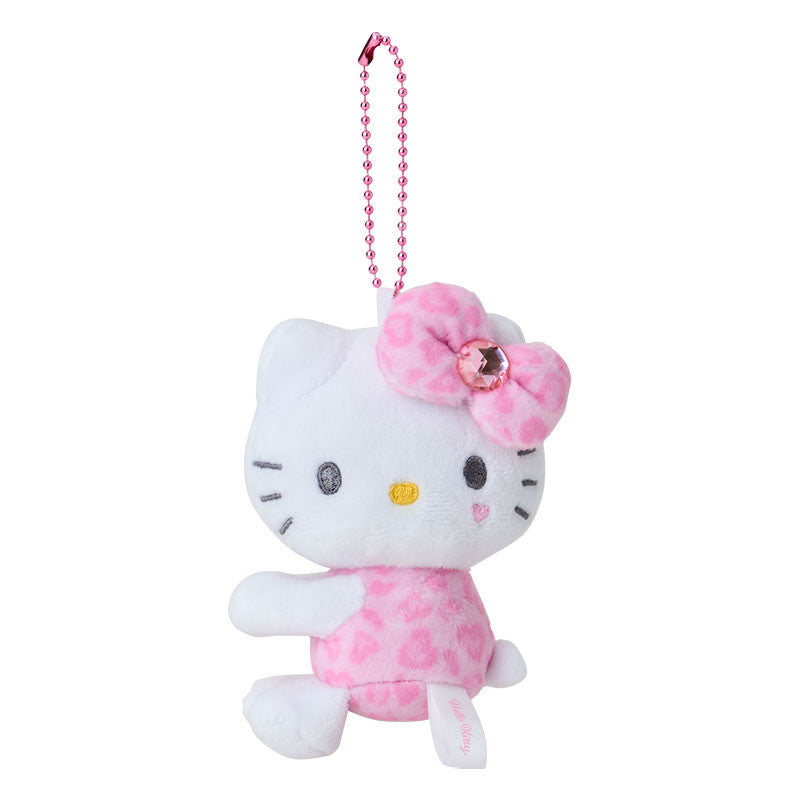 Sanrio NIC | Hello Kitty Hug Leopard Print Mascot Charm - Pink