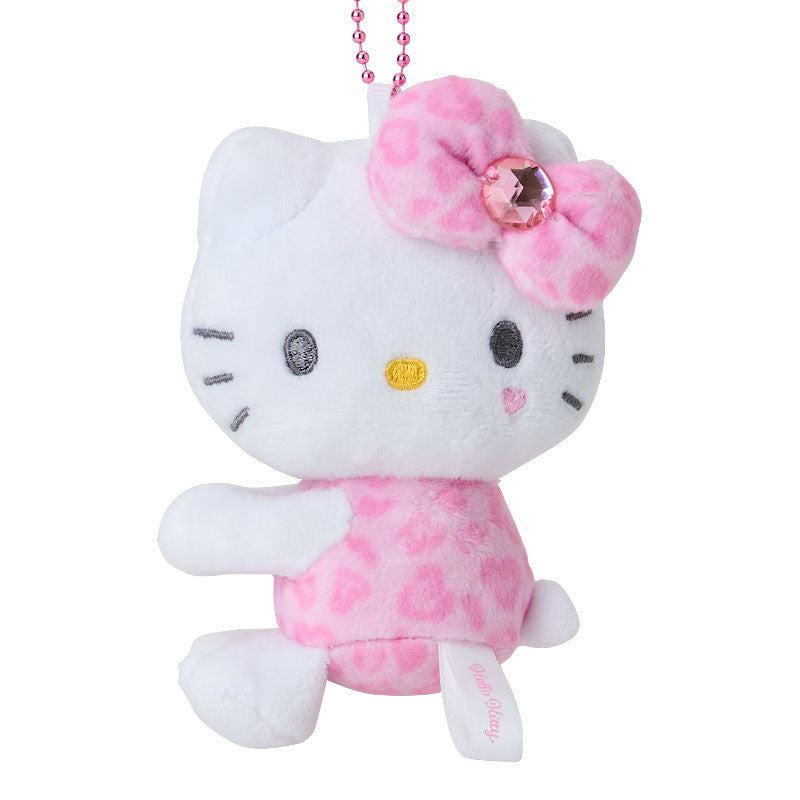 Sanrio NIC | Hello Kitty Hug Leopard Print Mascot Charm - Pink