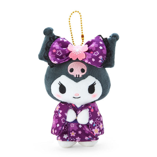 Sanrio | Sakura Kimono Design Plush Keychain - Kuromi