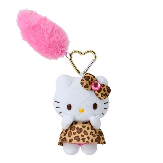 Sanrio NIC | Hello Kitty Tail Leopard Print Mascot Charm - Brown