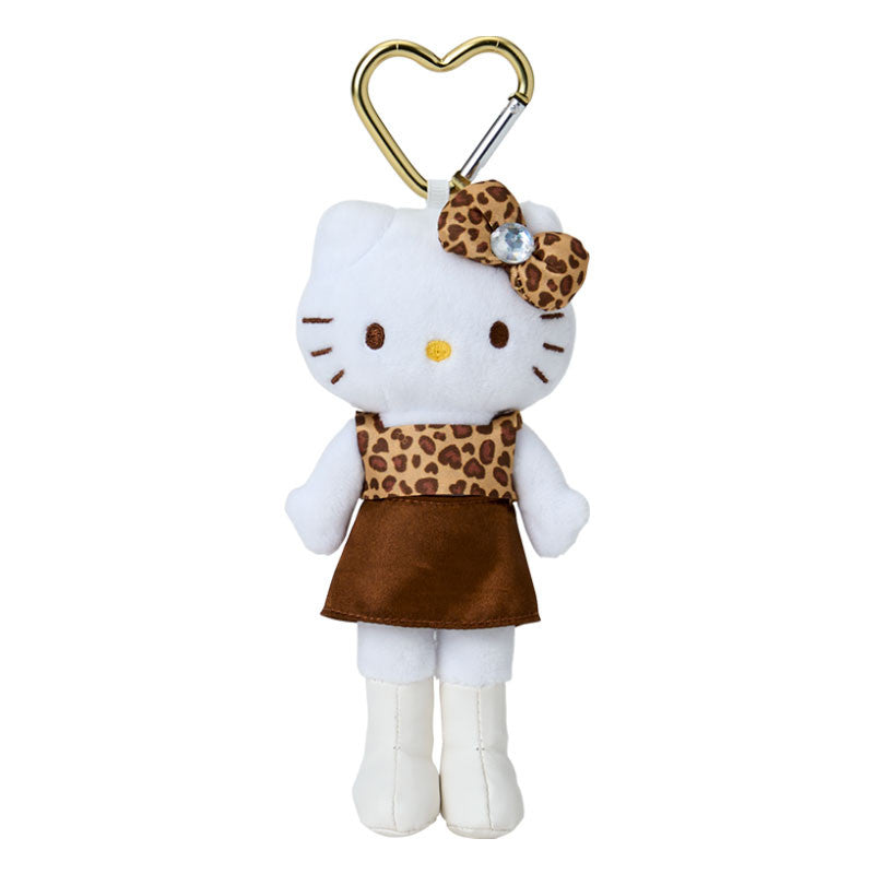 Sanrio NIC | Hello Kitty Style Up Plush Keychain - Leopard Brown Ver.