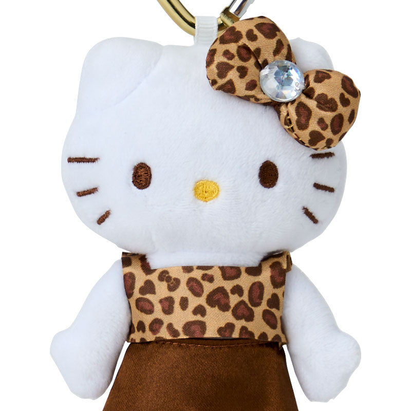 Sanrio NIC | Hello Kitty Style Up Plush Keychain - Leopard Brown Ver.