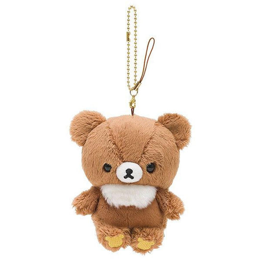 San-X | Rilakkuma Kutari Hanging Plush Toy M - Chairoikoguma MR47201