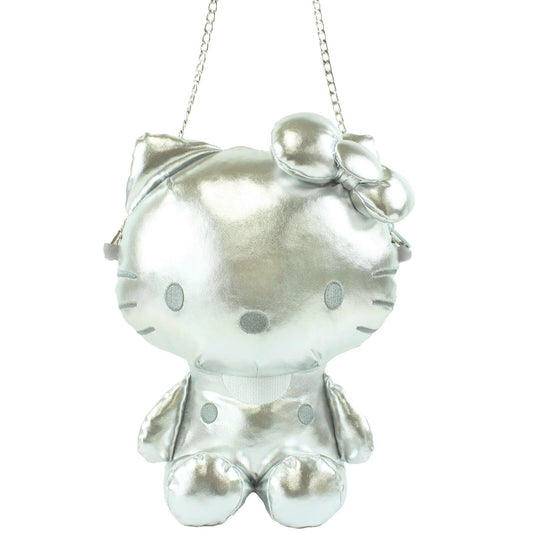 Sanrio | Hello Kitty Plush Shoulder Bags - Metallic Silver