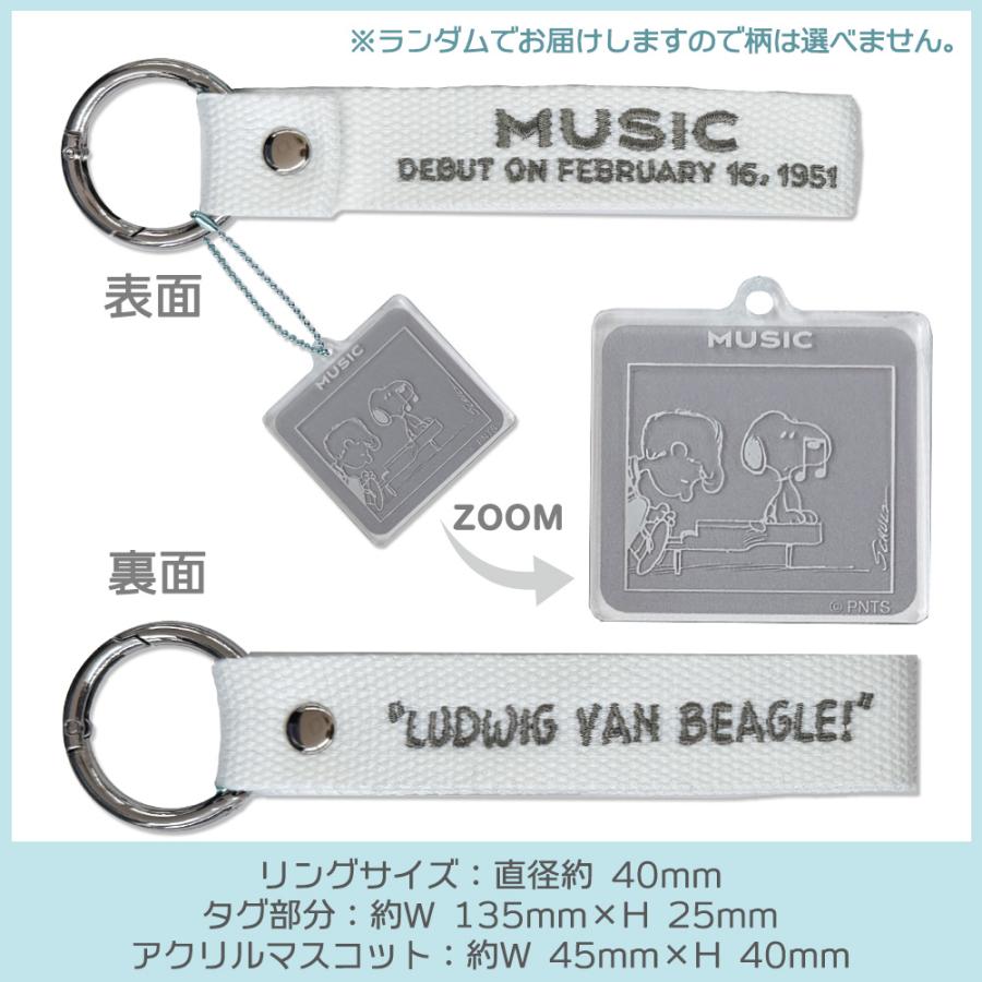 PEANUTS | Snoopy Monotone Embroidered Tag Keychain Blind Box