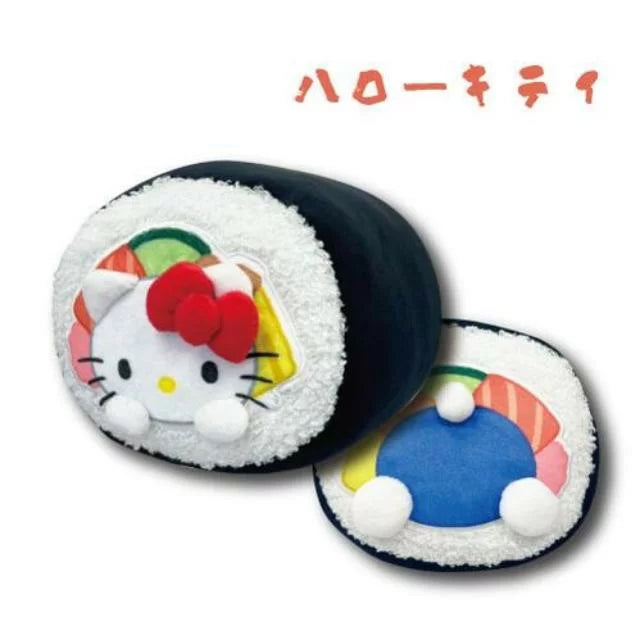 Sanrio | Sanrio Characters Sushi Roll Fluffy Shaped Pillow Plush Toy