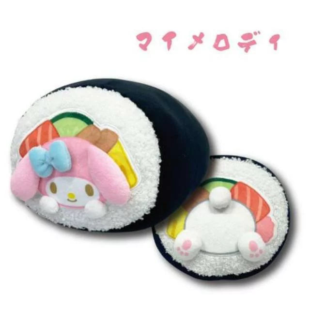 Sanrio | Sanrio Characters Sushi Roll Fluffy Shaped Pillow Plush Toy
