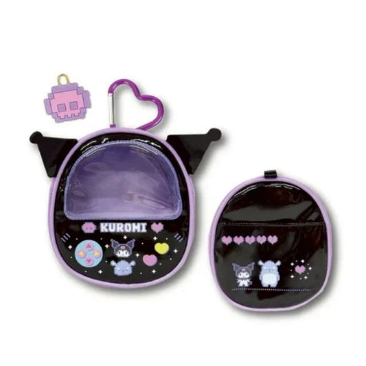 Sanrio | Sanrio Characters Subculture Clear Window Make Up Bag with Carabiner - Kuromi