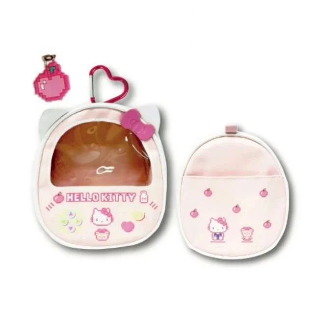 Sanrio | Sanrio Characters Subculture Clear Window Make Up Bag with Carabiner - Hello Kitty