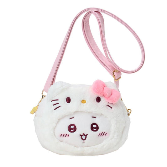 Chiikawa x Sanrio Characters Plush Bag  Chiikawa (01Chiikawa) x Hello Kitty