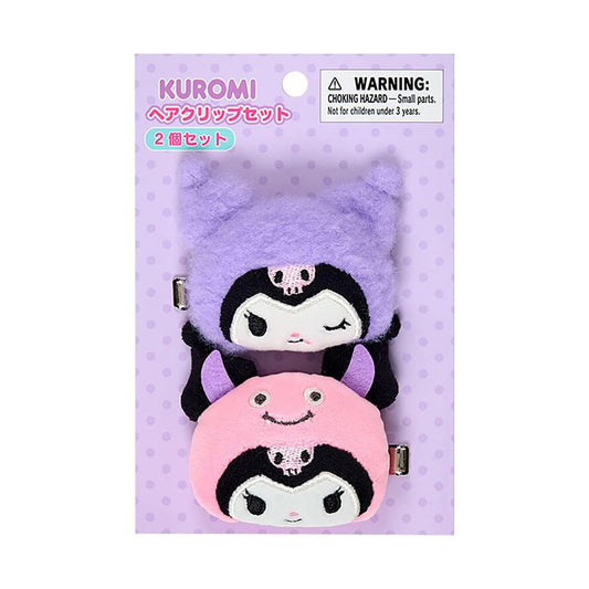 Sanrio | Sanrio Characters My Deco Bag Hair Clip Set of 2 - Kuromi