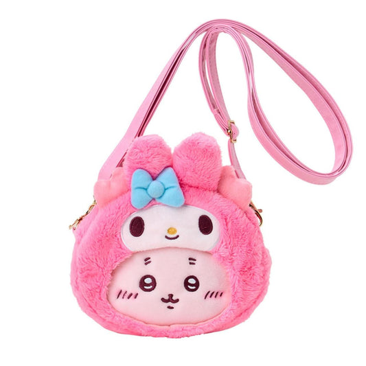 Chiikawa x Sanrio Characters Plush Bag  Chiikawa (08 Kani-chan) x My Melody