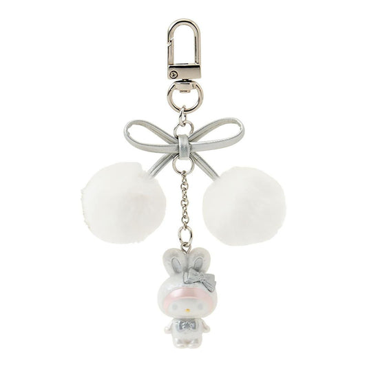 Sanrio | Fluffy Snow Rabbit Keychain - My Melody