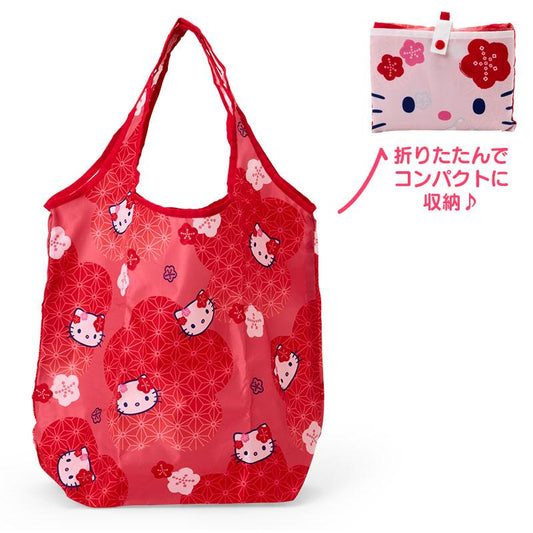 Sanrio | Sanrio Character Japanese Pattern Eco Bag - Hello Kitty