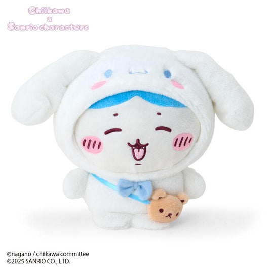 Chiikawa x Sanrio Characters Plush Toy Chiikawa (02Hachiware) x Cinnamoroll