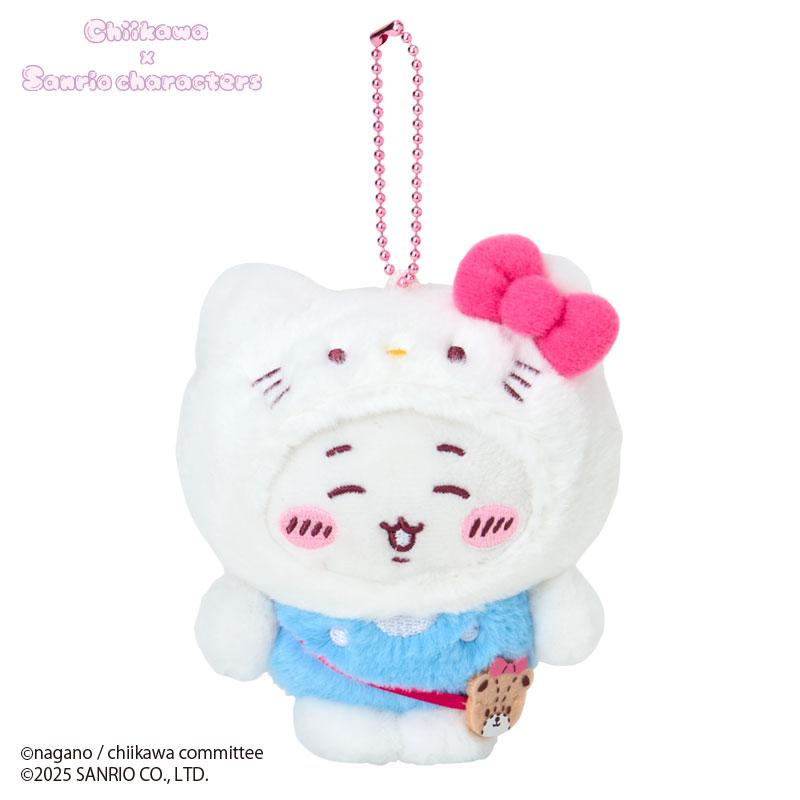 Chiikawa x Sanrio Characters Mascot Holder Chiikawa (01Chiikawa) x Hello Kitty