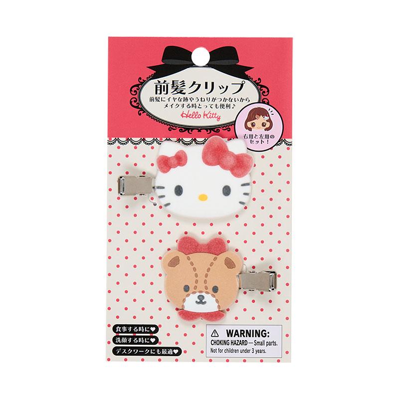 Sanrio | Sanrio Original Mascot Flocky Bangs Hair Clips Set of 2 - Hello Kitty